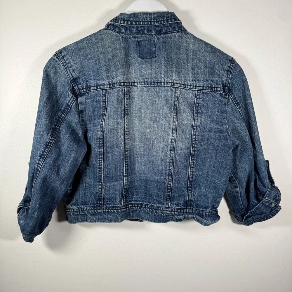 Highway Jeans Girls Denim Jacket Youth Large Blue 100% Cotton